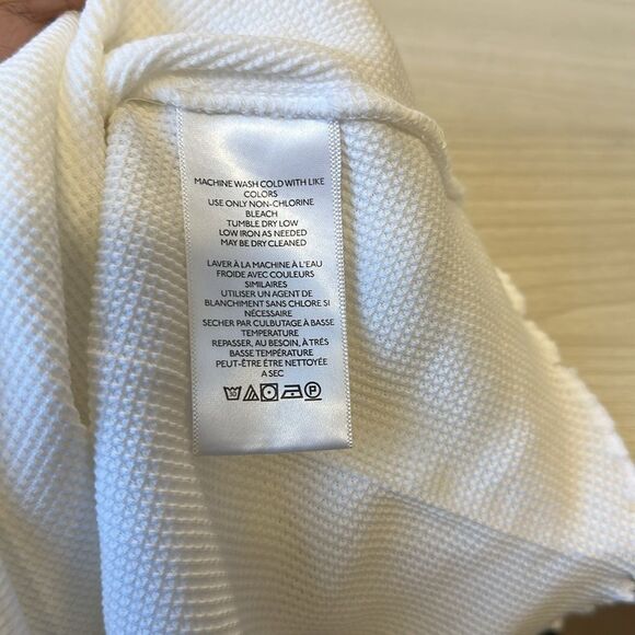 free people M Easy Does It White Crewneck Waffle Knit Long Sleeve Thermal - Picture 14 of 16